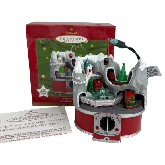 Hallmark Keepsake Ornament Millennium Express Train Magic Light Motion & Sound - Picture 2 of 12
